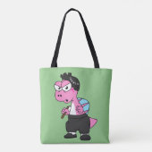 De hoofdplaats is Spinosaurus Bruce Lee. Tote Bag (Achterkant)