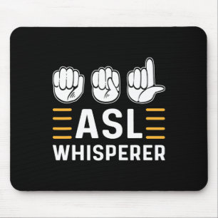 De hoofdplaats is Whisperer. ASL Bewustzijn Handge Muismat