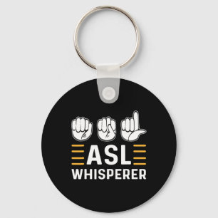 De hoofdplaats is Whisperer. ASL Bewustzijn Handge Sleutelhanger