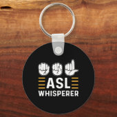 De hoofdplaats is Whisperer. ASL Bewustzijn Handge Sleutelhanger (Voorkant)