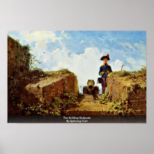 De hoofdposten van Spitzweg Carl Poster