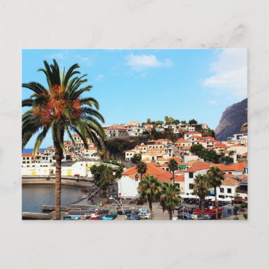 De hoofdstad Funchal op Madeira Briefkaart (Voorkant)