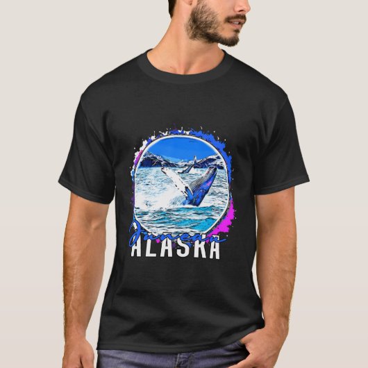 De hoofdstad van Alaska, Juneau, zijn walvissen in T-shirt (Voorkant)