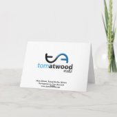 De Hoofdstraat van de kerstkaart (spatie) Feestdagen Kaart (Achterkant)