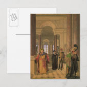 De hoofdtrap van het Louvre, 1817 Briefkaart (Voorkant / Achterkant)