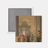De hoofdtrap van het Louvre, 1817 Magneet (Voorkant / Achterkant)