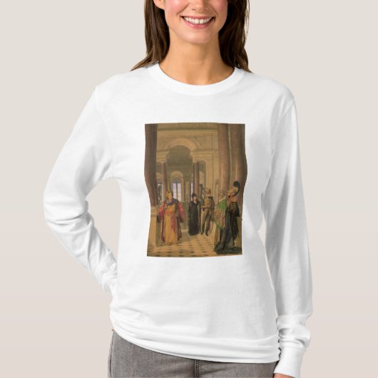 De hoofdtrap van het Louvre, 1817 T-shirt (Voorkant)