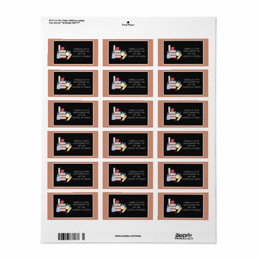 De Hoofdzaak van de student - pas het Etiket van h (Full Sheet)