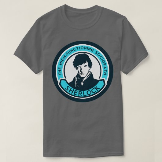 De hoog functionerende sociopaat t-shirt (Design voorkant)
