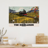 De Hooglanden Van Schotland Reisposter Poster (Keuken)