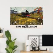 De Hooglanden Van Schotland Reisposter Poster (Thuiskantoor)