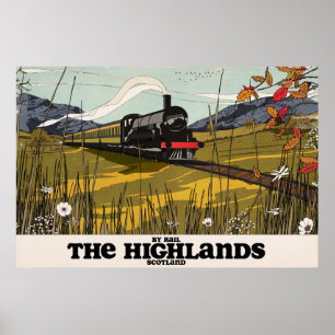 De Hooglanden Van Schotland Reisposter Poster