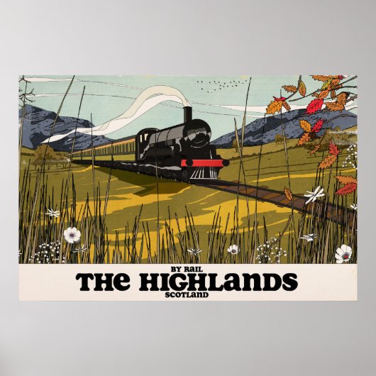 De Hooglanden Van Schotland Reisposter Poster (Voorkant)