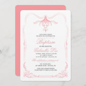 De Hoogste BloemenUitnodiging van de tulp Kaart (Voorkant / Achterkant)