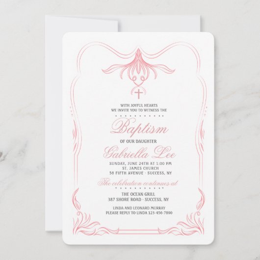 De Hoogste BloemenUitnodiging van de tulp Kaart (Voorkant)