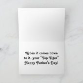 De Hoogste Tijger van vaderdag Kaart (Binnen)