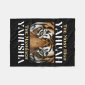 De hoogste Yahuah en de Mashiach Yahusha Fleece Deken (Voorkant (Horizontaal))