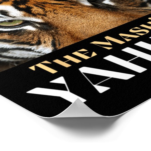 De hoogste Yahuah en de Mashiach Yahusha Poster (Hoek)