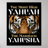 De hoogste Yahuah en de Mashiach Yahusha Poster (Voorkant)