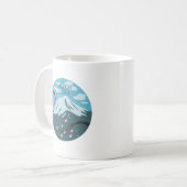 De hoogte van de Mt. Fuji Koffiemok (Voorkant links)
