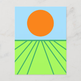 De hooi omkeren briefkaart