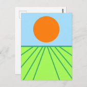 De hooi omkeren briefkaart (Voorkant / Achterkant)