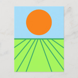 De hooi omkeren briefkaart