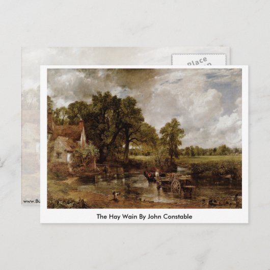 De hooi van John Constable Briefkaart (Voorkant / Achterkant)