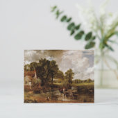 De hooi wordt door stabiele sint (beste kwaliteit) briefkaart (Staand voorkant)