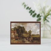 De hooi wordt door stabiele sint (beste kwaliteit) briefkaart (Staand voorkant)