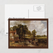 De hooi wordt door stabiele sint (beste kwaliteit) briefkaart (Voorkant / Achterkant)