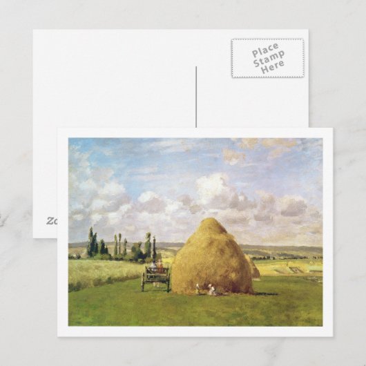 De hooiberg, Pontoise, 1873 Briefkaart (Voorkant / Achterkant)