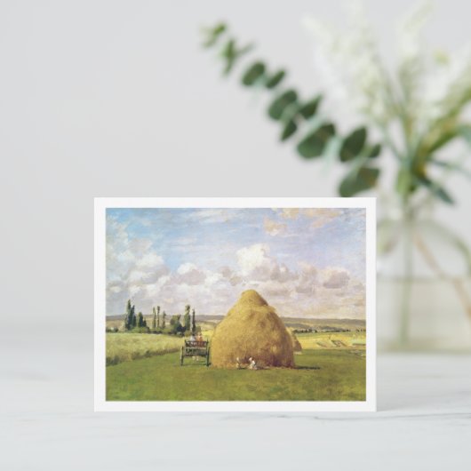 De hooiberg, Pontoise, 1873 Briefkaart (Staand voorkant)