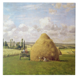 De hooiberg, Pontoise, 1873 Tegeltje