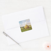 De hooiberg, Pontoise, 1873 Vierkante Sticker (Envelop)