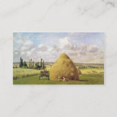 De hooiberg, Pontoise, 1873 Visitekaartje (Achterkant)