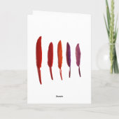 De hoop is het ding met veren motivatie kaart (Achterkant)