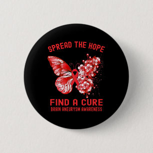 De hoop om een genezen hersenen aneurysma bewustzi ronde button 5,7 cm