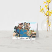 De hoop u heeft een Reis van Nice! Wenskaart Kaart (Gele Bloem)