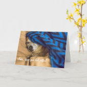 De hoop u voelt Beter Wenskaart Kaart (Gele Bloem)