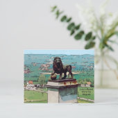 De Hoop van de leeuw bij het Slagveld van Waterloo Briefkaart (Staand voorkant)