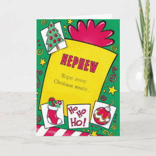 De Hoop van de neef elke Kerstmis minieme… Feestdagen Kaart