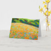 De Hoop van de papaver Kaart (Gele Bloem)