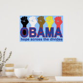 DE HOOP VAN OBAMA OVER DE DIVIDES POSTER (Keuken)