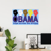 DE HOOP VAN OBAMA OVER DE DIVIDES POSTER (Thuiskantoor)