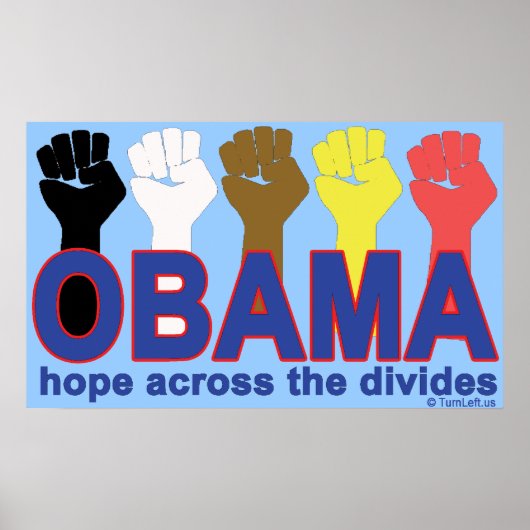 DE HOOP VAN OBAMA OVER DE DIVIDES POSTER (Voorkant)