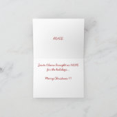 De Hoop van Obama van de kerstman voor Kerstmis Feestdagen Kaart (Binnen)