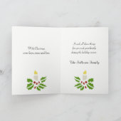 De hoop, Vrede, houdt van Minimalistische Hulst en Feestdagen Kaart (Binnen)