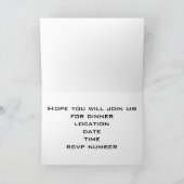 DE HOOP ZAL U VAN DE V.S. VOOR DINER-UITNODIGING (Binnen)