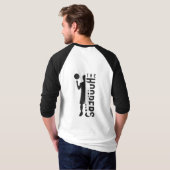 De Hoopers | Mannen 3/4 Sleeve Raglan T-shirt (Achterkant volledig)